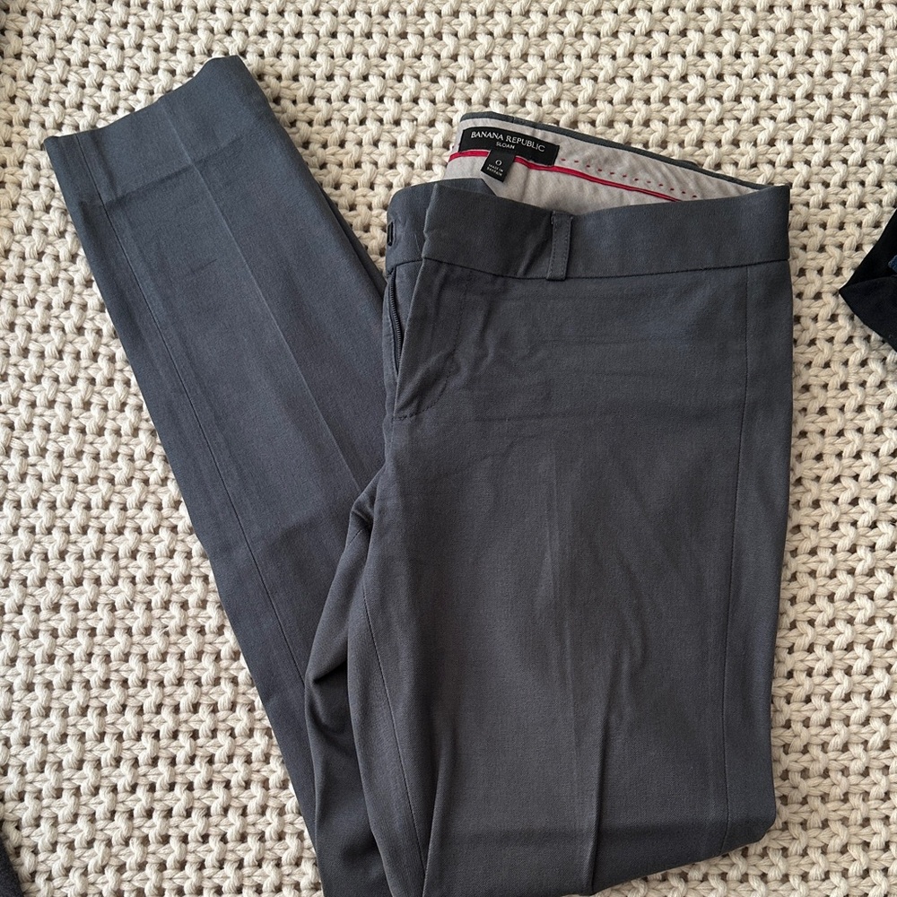 Banana Republic Women's Gray Straight Leg Pants